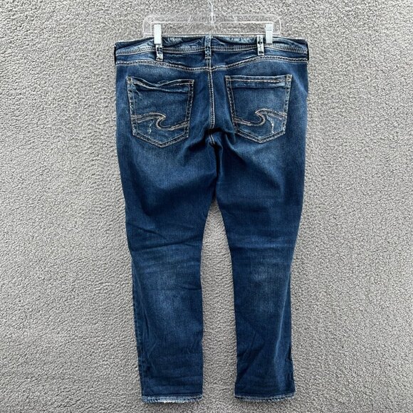 Silver Jeans Blue Boyfriend Jeans Distressed - Picture 4 of 11